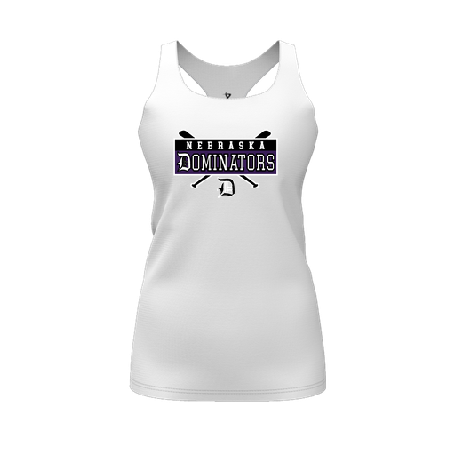 [FT0TRBWH-FYS-LOGO2] Decker Racerback Tank Top (Female Youth S, White, Logo 2)