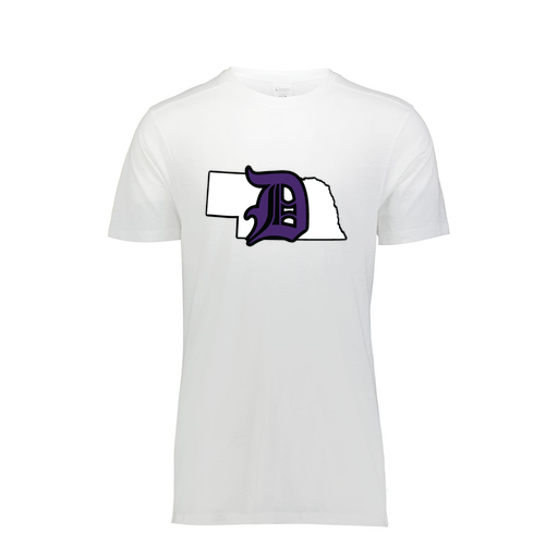 [FTSCUBWH-YS-LOGO1] Decker Youth Tri-Blend T-Shirt - Short Sleeve (Youth S, White, Logo 1)