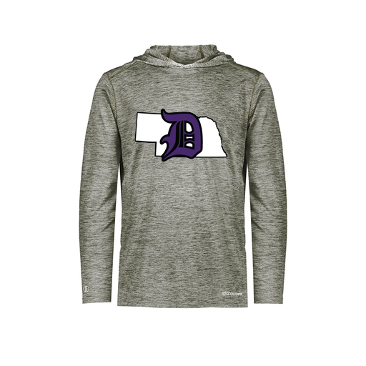 [FOLHCGGY-AS-LOGO1] Decker Men's Charge Hoodie (Adult S, Gray, Logo 1)