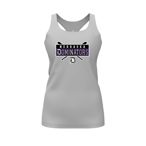 [FT0TRBGY-FYS-LOGO2] Decker Racerback Tank Top (Female Youth S, Gray, Logo 2)