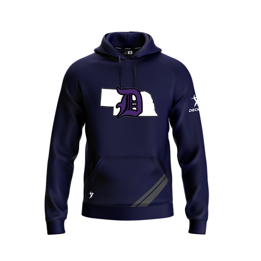 [FOLHSMNV-YXS-LOGO1] Decker Summit Hoodie (Youth XS, Navy, Logo 1)