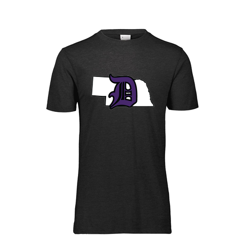 [FTSCUBBK-AS-LOGO1] Decker Men's Tri-Blend T-Shirt - Short Sleeve (Adult S, Black, Logo 1)
