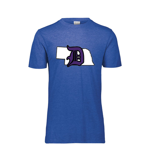 [FTSCUBNV-AS-LOGO1] Decker Men's Tri-Blend T-Shirt - Short Sleeve (Adult S, Navy, Logo 1)