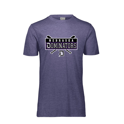 [FTSCUBNV-YS-LOGO2] Decker Youth Tri-Blend T-Shirt - Short Sleeve (Youth S, Navy, Logo 2)