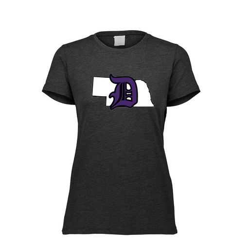 [FTSCUBBK-FAXS-LOGO1] Decker Women's Tri-Blend T-Shirt - Short Sleeve (Female Adult XS, Black, Logo 1)
