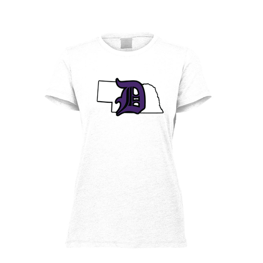 [FTSCUBWH-FAXS-LOGO1] Decker Women's Tri-Blend T-Shirt - Short Sleeve (Female Adult XS, White, Logo 1)