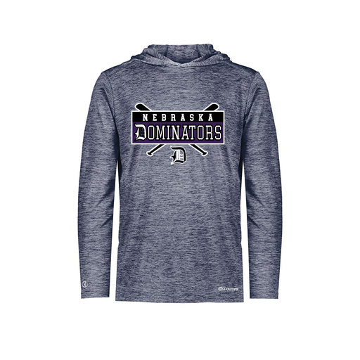 [FOLHCGNV-AS-LOGO2] Decker Men's Charge Hoodie (Adult S, Navy, Logo 2)