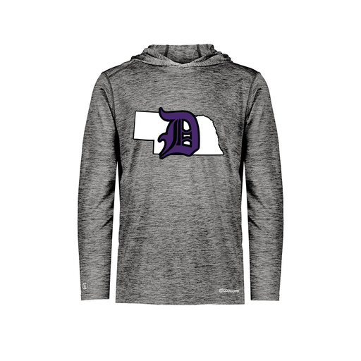 [FOLHCGBK-YS-LOGO1] Decker Youth Charge Hoodie (Youth S, Black, Logo 1)