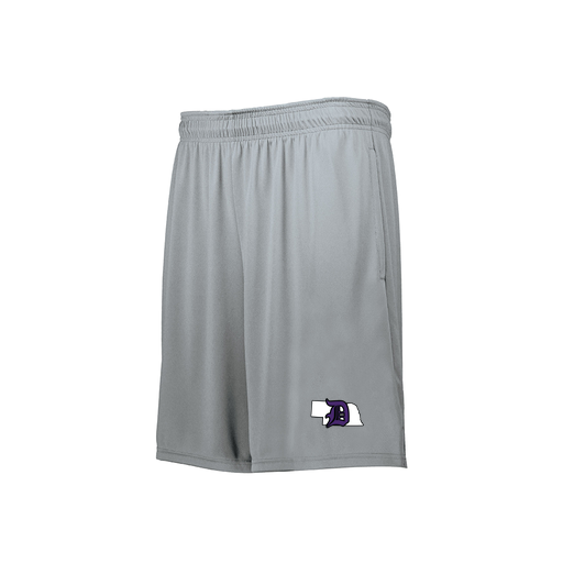 [229511.099.XS-LOGO1] Men's Swift Short (Adult XS, Silver, Logo 1)