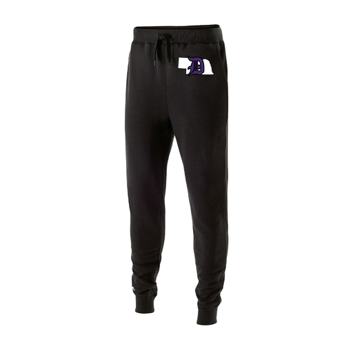 [229548.080.XS-LOGO1] Men's 60/40 Fleece Jogger (Adult XS, Black, Logo 1)