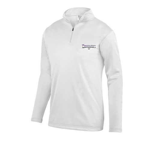 [FOLQFFWH-YS-LOGO3] Decker Youth FlexFleece 1/4 Zip (Youth S, White, Logo 3)